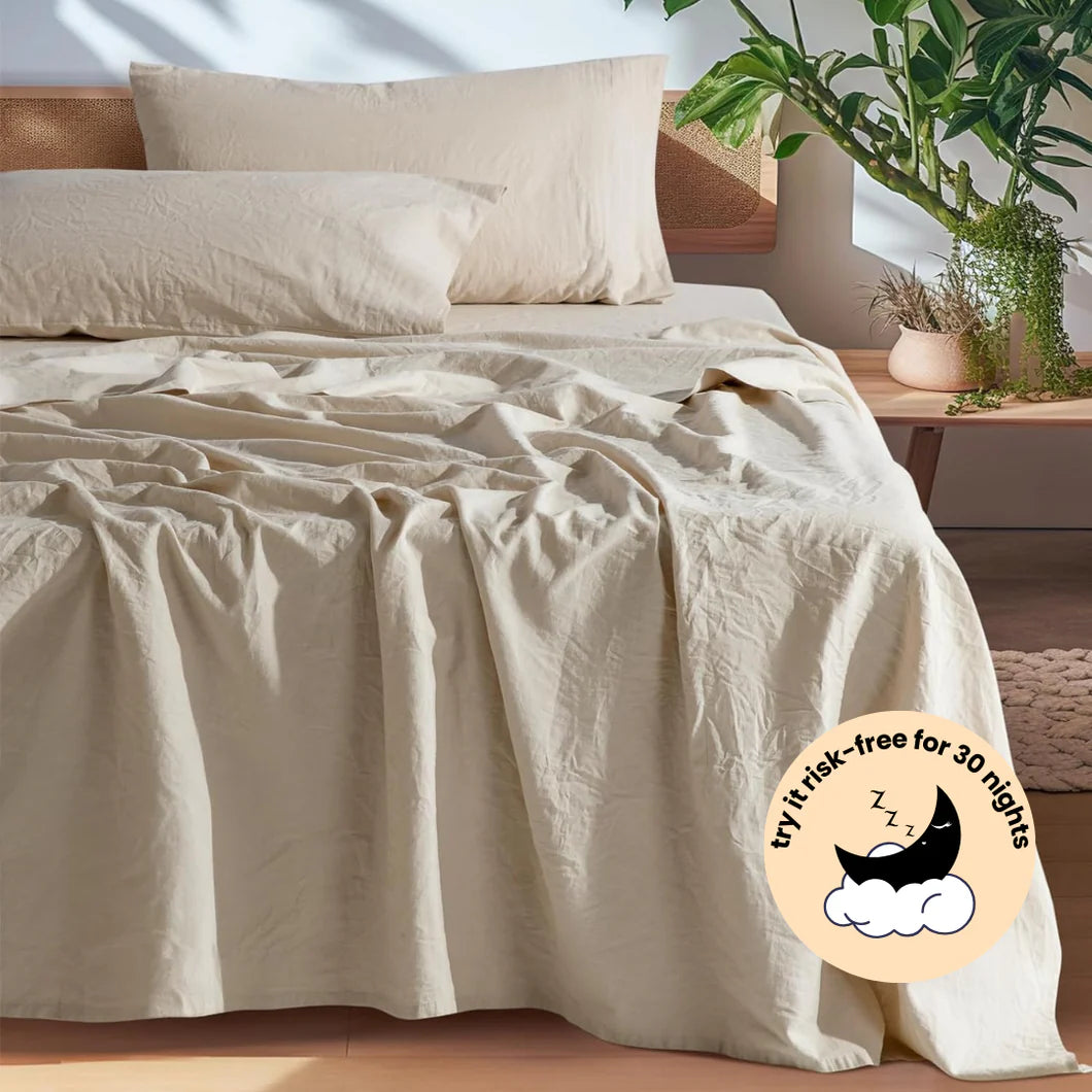 100% Natural Linen Bedset